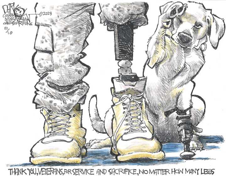 Editorial cartoon for Tuesday, Nov. 11, 2025