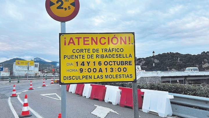 Nuevo corte total al tráfico rodado en el puente de Ribadesella: esta es la fecha y el horario