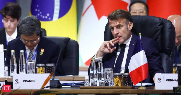 Macron flags G20 failures in global crises