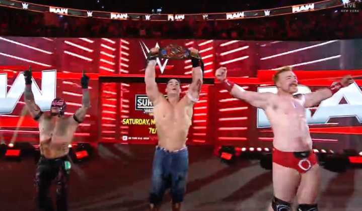 ¡Ganó en su último RAW! John Cena derrota a The Judgment Day con ayuda de Rey Mysterio y Shaemus