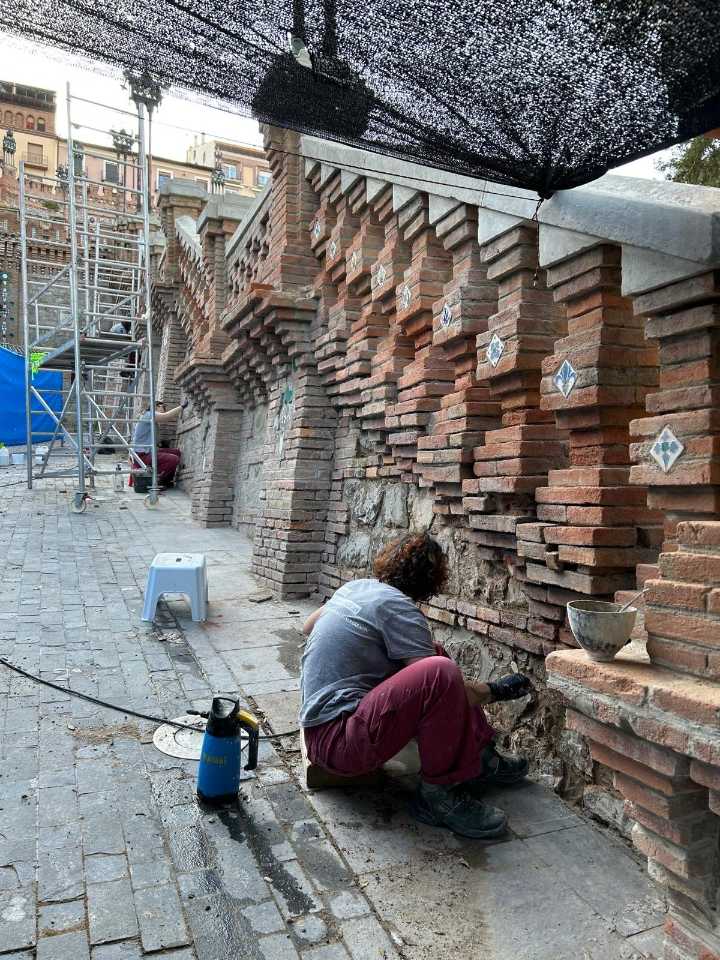 La restauración de 220 metros adicionales de la Escalinata de Teruel ha sido completada este mes por la Fundación Santa María de Albarracín
