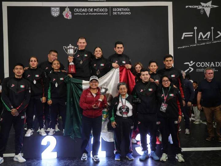 México arrasa en el Mundial de Frontball: tres títulos en Iztapalapa