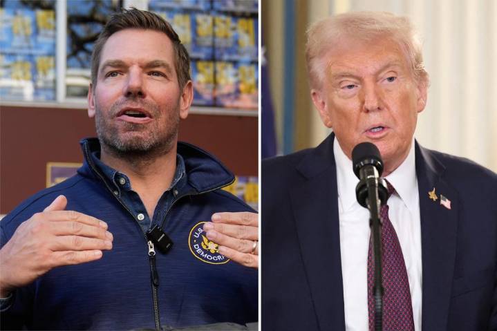 Eric Swalwell says military can 'check' Donald Trump's actions