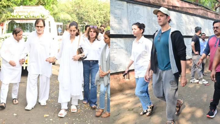 Spotted in the city: Sanjay Khan, Hrithik, and others at Zarine Khan's funeral