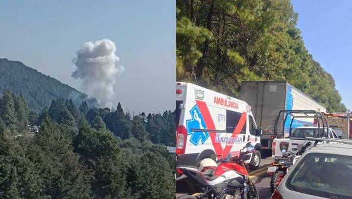 Explota polvorín en Huixquilucan, Edomex