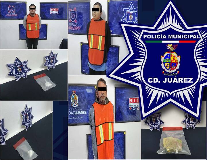 Detienen a tres narcomenudistas