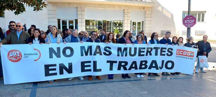 UGT y CC OO denuncian el aumento de muertes laborales tras el reciente fallecimiento en Úbeda