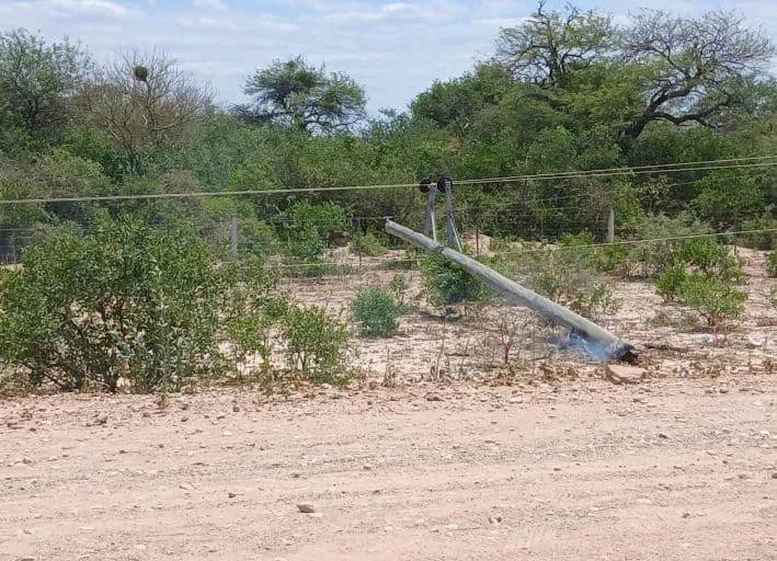 Incendio intencional provocó cortes de energía en el norte provincial