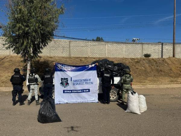 Aseguraron más de una tonelada de marihuana en camioneta robada