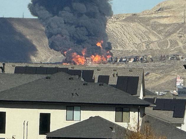 Massive fire erupts in Lehi area; explosion reported