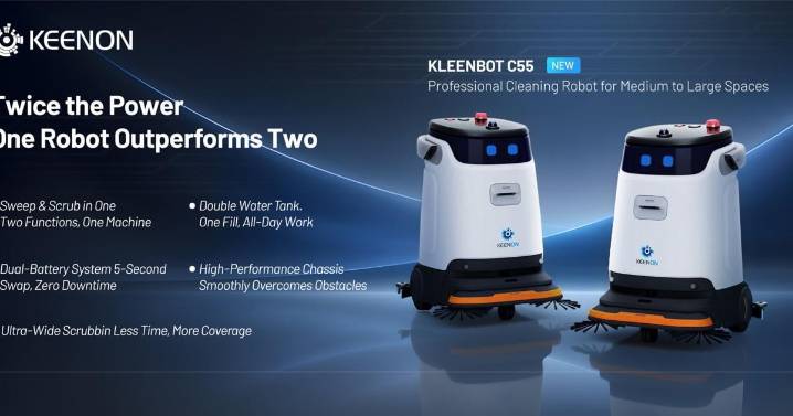 KEENON Robotics Unveils C55 Cleaning Robot at ISSA North America Expo, Showcases Full