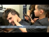 Tucson kids cut Roadrunners players' hair for cancer awareness