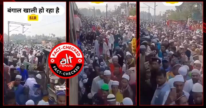 ‘Bangal khali ho raha hai’: Old video from Muslim religious gathering shared as Bangladeshis leaving amid SIR