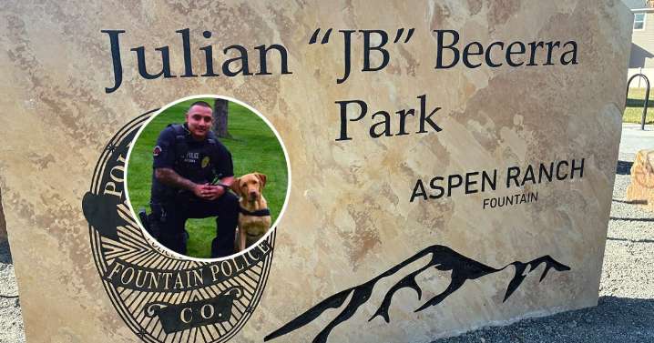 City of Fountain to dedicate park to fallen Fountain Police Officer Julian Becerra on Wednesday