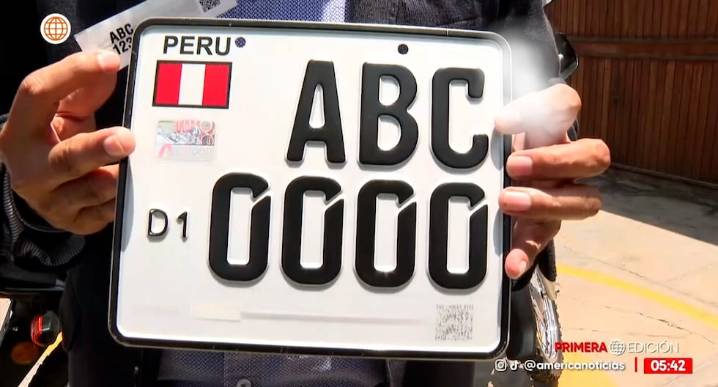 Gobierno peruano activa sistema de placas inteligentes para motos con tecnología LPR | chip electrónico