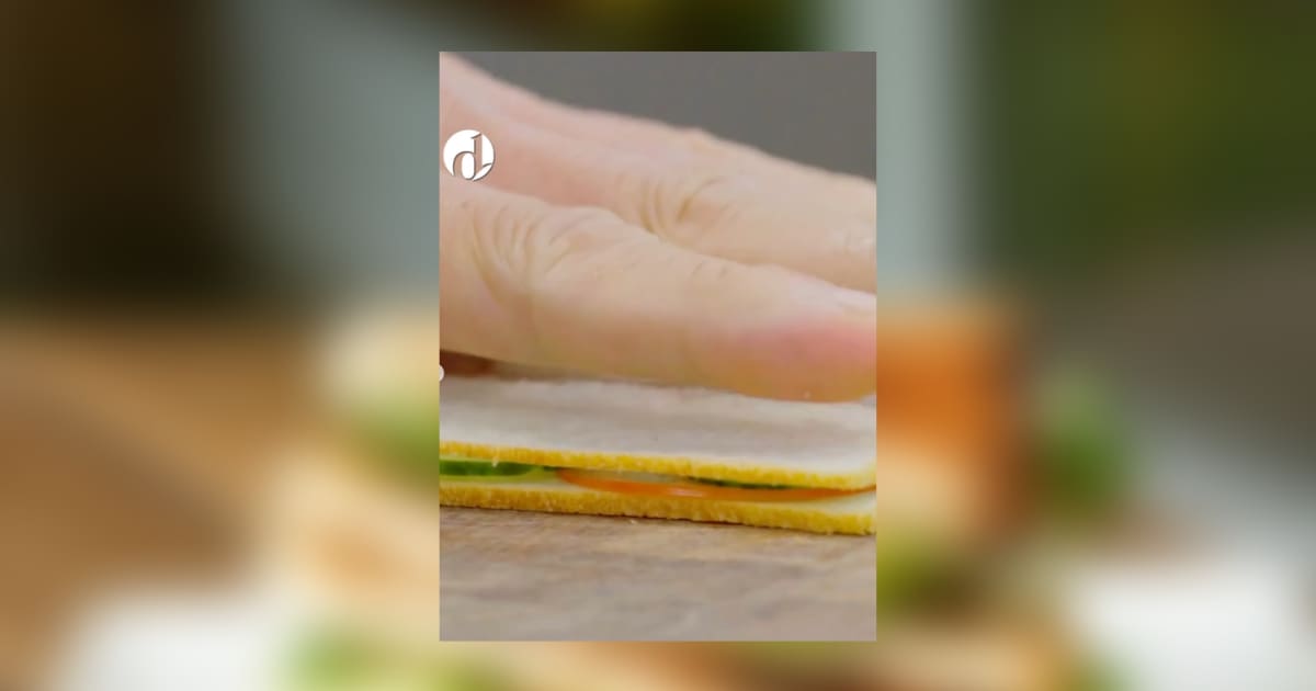 “Se queda con hambre, pero hace historia”: Hombre rompe el récord del sándwich más delgado del mundo