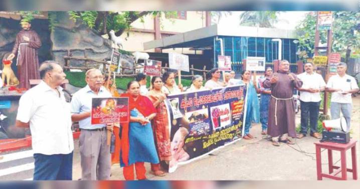 Prolife awareness and rosary prayer held in Changanassery