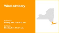 NY weather: Wind advisory affecting part of New York until 1 a.m. Monday