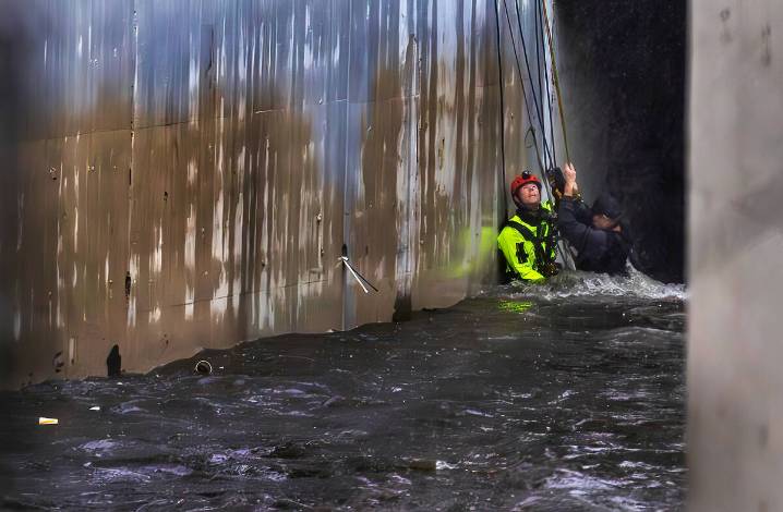 Man rescued from tunnel near Symphony Park Avenue