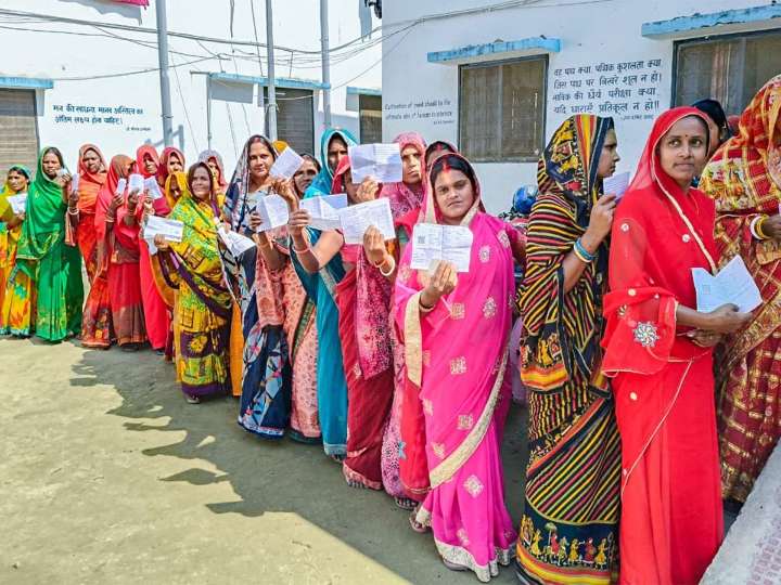 Second phase of Bihar polls record 67.14% voter turnout across 20 districts