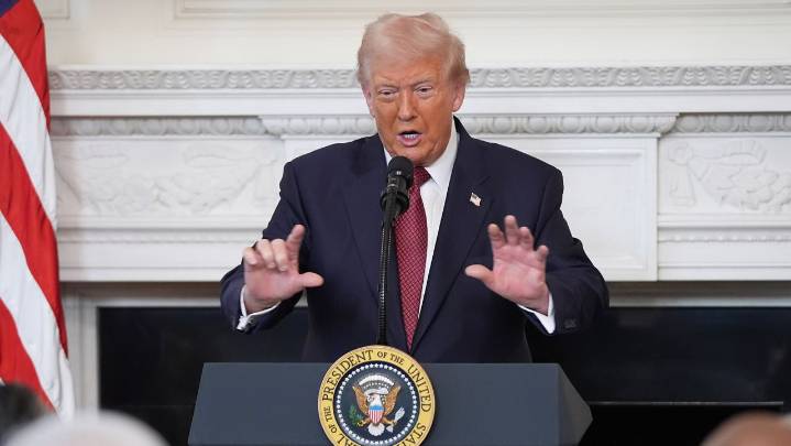 Democrats cheer Tuesday election results as rebuke of Trump while president pins it on shutdown, his absence on the ballot