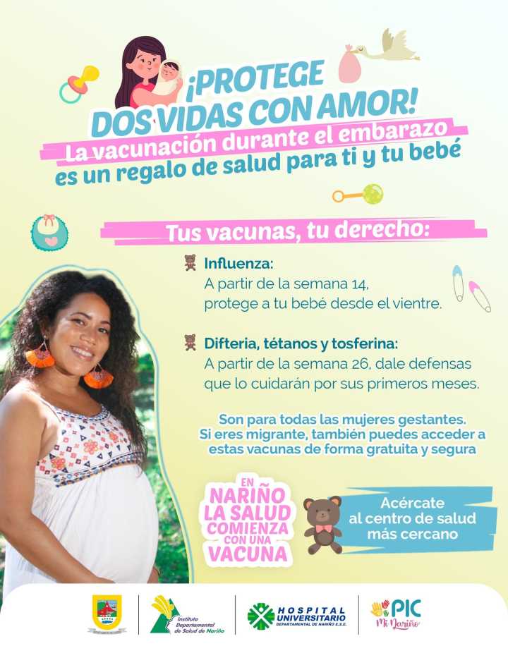 Autoridades de salud alertan: Vacunación oportuna en el embarazo protege la vida de los bebés