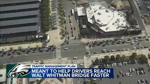 Philadelphia testing out new traffic plan for Eagles fans leaving game