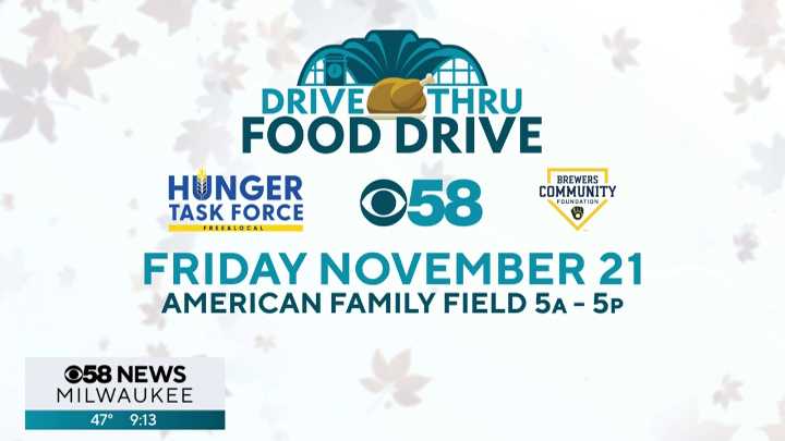 CBS 58 teaming up once again with Brewers and Hunger Task Force to give back this holiday season