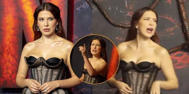 El tenso momento entre Millie Bobby Brown y un fotógrafo en la alfombra roja de “Stranger Things 5”