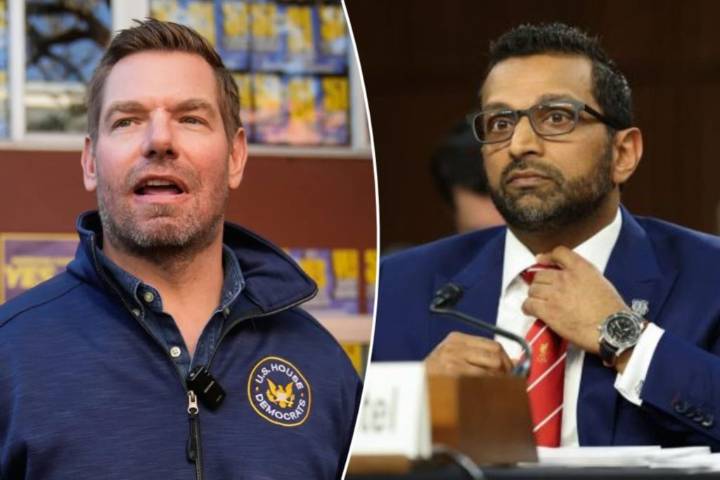 Swalwell supports FBI security for Patel's girlfriend and asks for his own