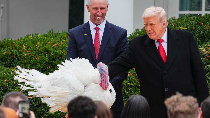 Trump adds two Thanksgiving turkeys to his long list of second