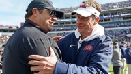 Ole miss coach Lane Kiffin emotional, non-committal about his future, following Egg Bowl triumph