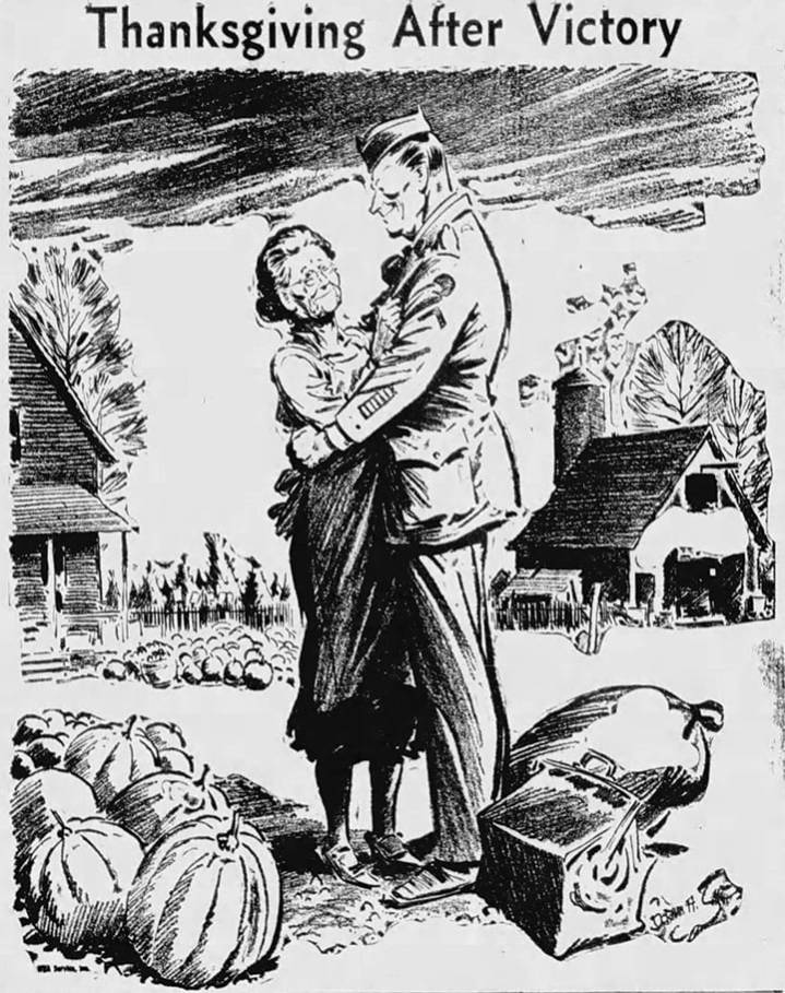Our Rich History: Much to be thankful for on Thanksgiving 1945, with war over