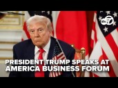LIVE: President Donald Trump speaks at America Business Forum