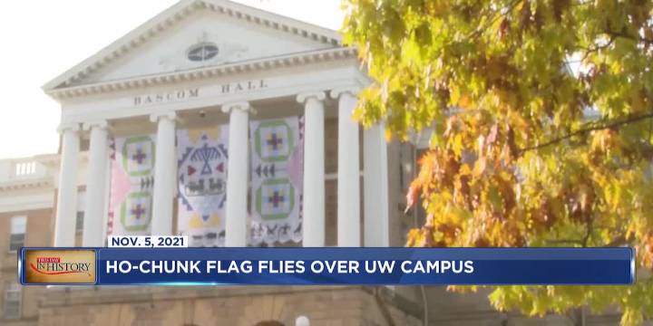November 5, 2021- Ho-Chunk flag raised at UW
