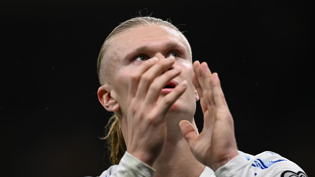 Haaland, tras ganar a Italia: "Mancini me estaba tocando el culo... le di las gracias"