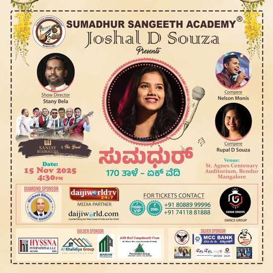 Countdown begins for Sumadhur, much-anticipated Konkani concert by Joshal D’Souza