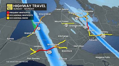 40 cm: Treacherous commute possible as snow squalls continue Monday