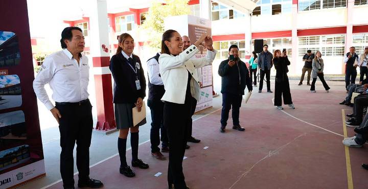 Claudia Sheinbaum inaugura nuevo bachillerato 9/16 en Zumpango, Edomex
