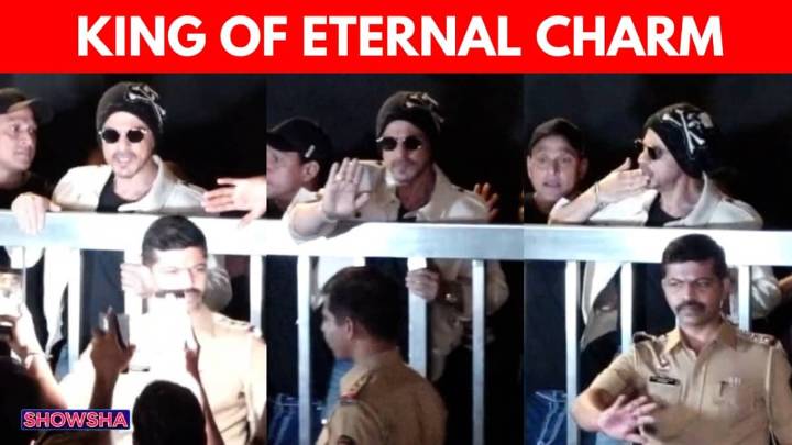 Shah Rukh Khan Looks Handsome As Ever As He Celebrates His 60th Birthday With Fans