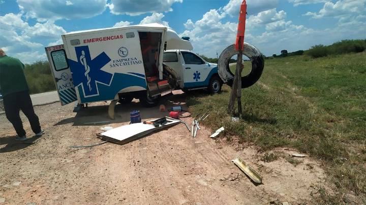 Ruta 34: paciente resultó herido cuando la ambulancia que lo trasladaba chocó contra…