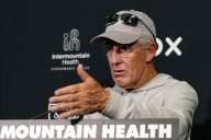 Raiders’ Pete Carroll speaks to the media before Wednesday’s practice