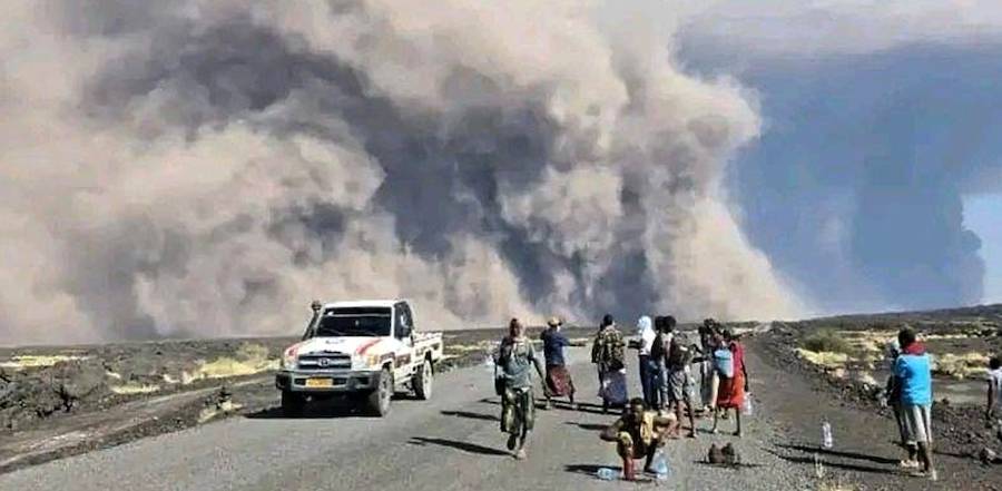 VIDEO: Entra en erupción un volcán en Etiopía tras llevar más de 10.000 años de inactividad