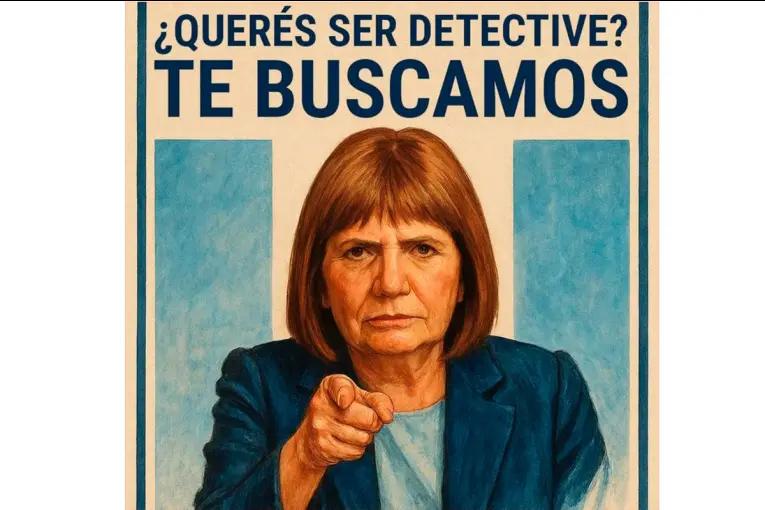 Con llamativa campaña, Bullrich lanzó una carrera para formar detectives en la Policía Federal