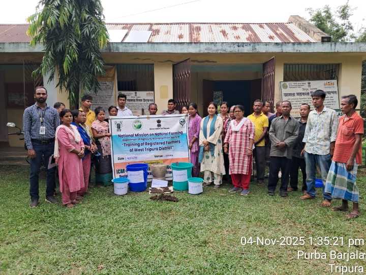 KVK West Tripura concludes month-long natural farming training programme