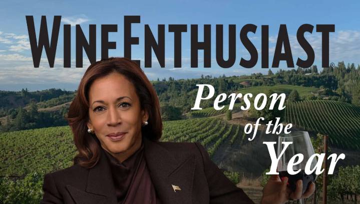 Kamala Harris Named 'Person Of The Year' By Wine Enthusiast
