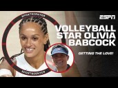 Pitt Panthers volleyball star Olivia Babcock thanks Tedy Bruschi for the hype 👏