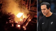 Heat coach's home engulfed in flames in Florida