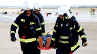 El Aeropuerto de Reus simula el accidente de un avión comercial con la participación de más de 250 personas