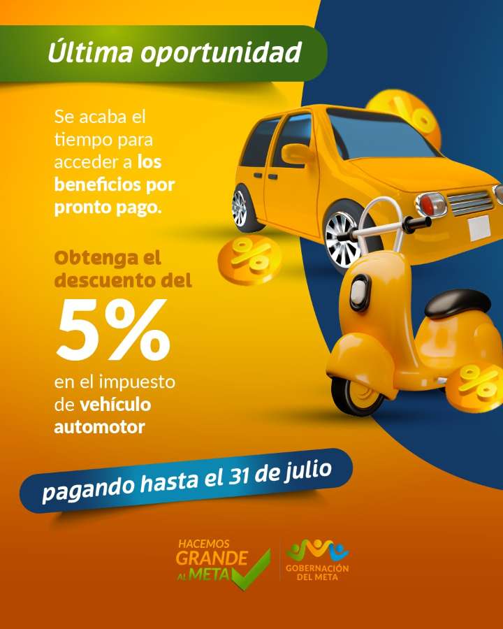 Última oportunidad para acceder al beneficio por pronto pago hasta el 31 de julio